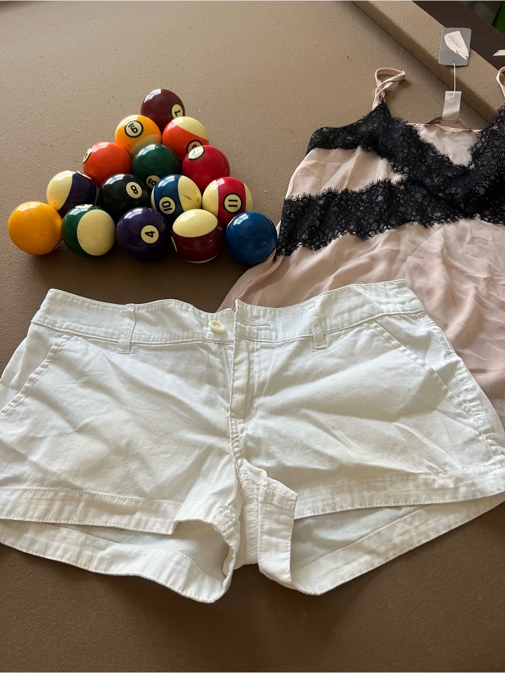 Women's White Cotton Casual Shorts